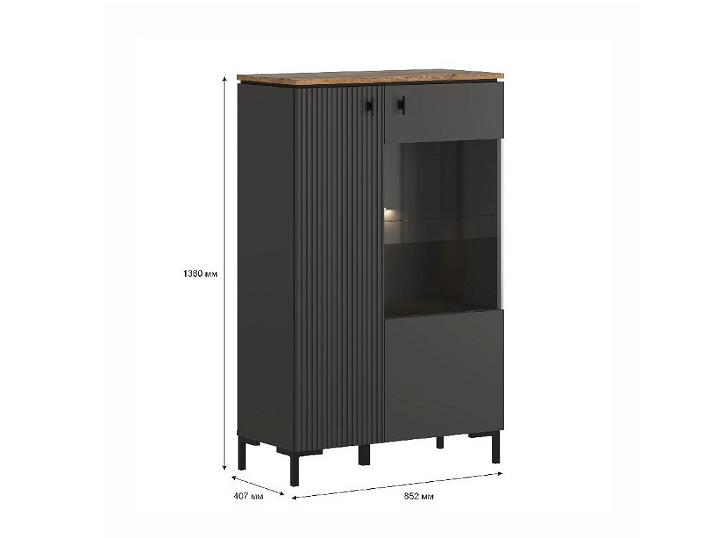 Шкаф с подсветкой  San Gimignano REG1D1W/140