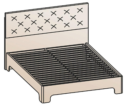 Кровать 140х200 КР-1202