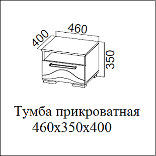 Тумба прикроватная 46721