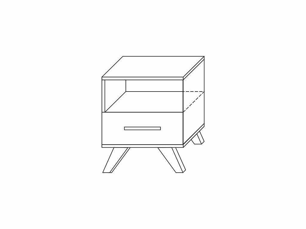 Тумба прикроватная   