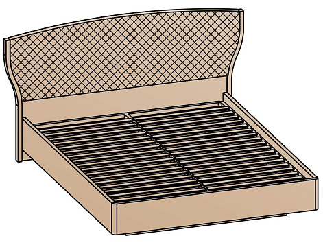 Кровать 140х200 (основание 16 мм) КР-20-16-14