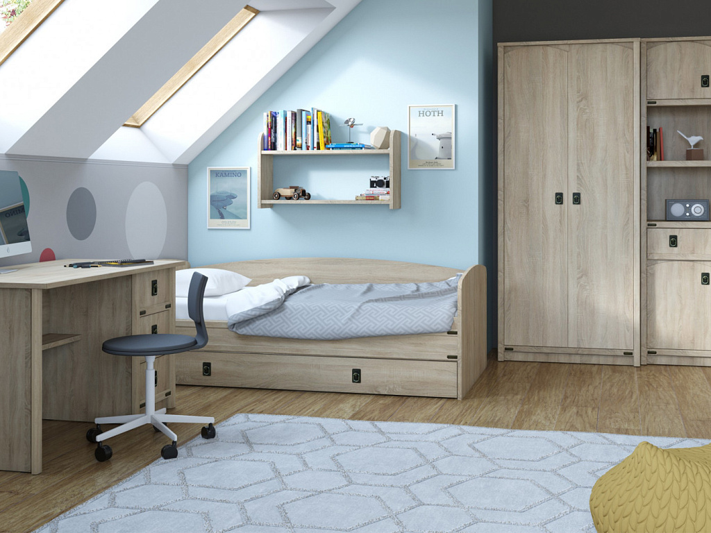 Шкаф для детской 4д1ящ   