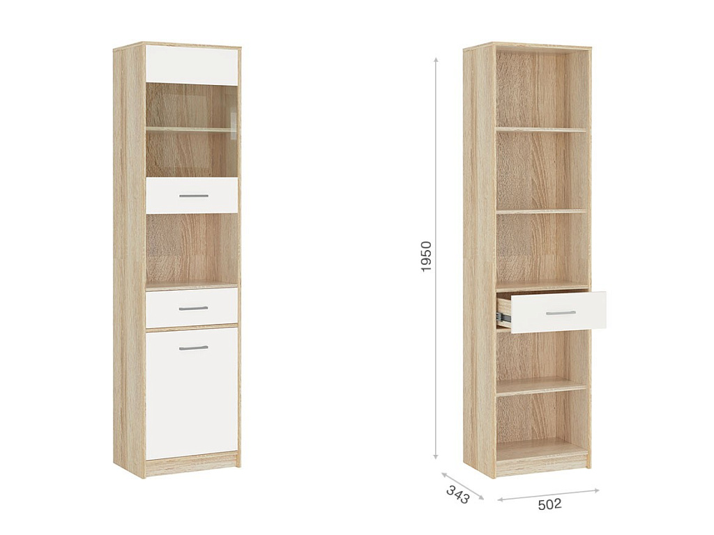 Шкаф-Пенал 1в1д1ящ   