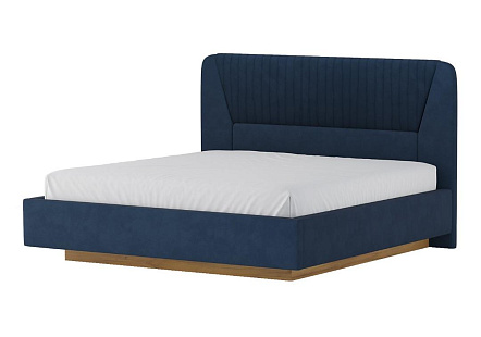 Кровать 11М2 с подъемным механизмом 1600 Микровелюр Catania Dark blue 