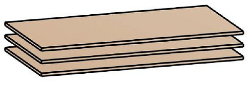 Полка для ШК-832, ШК-833, ШК-837 ПЛ-13