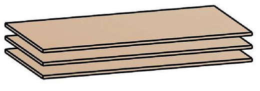 Полка для ШК-832, ШК-833, ШК-837 ПЛ-13