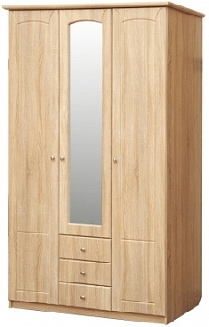 Шкаф трехдверный П327.01