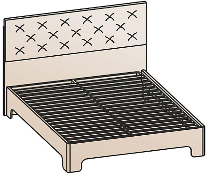 Кровать 140х200 КР-1202