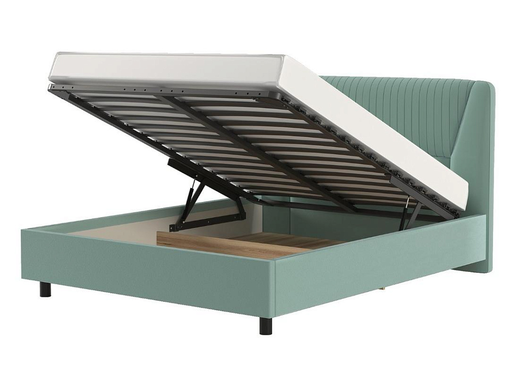 Кровать 11М2 с подъемным механизмом 1400 Микровелюр Mineral   