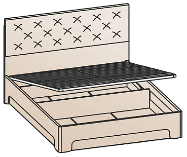 Кровать с подъемным механизмом 140х200 КРП-1202