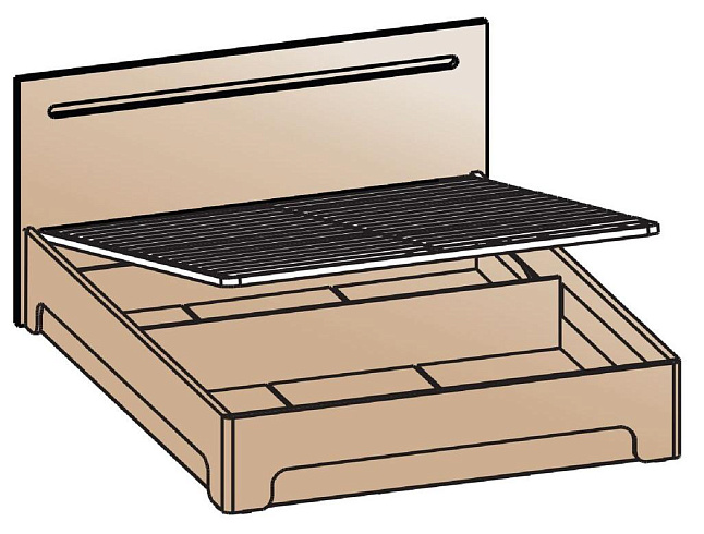 Кровать с подъемным механизмом 140х200   КРП-2002