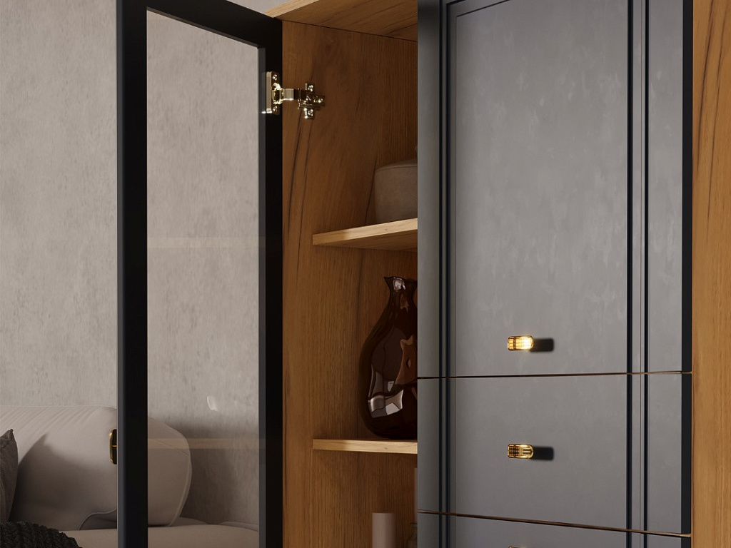 Пенал низкий (1 стекл)   