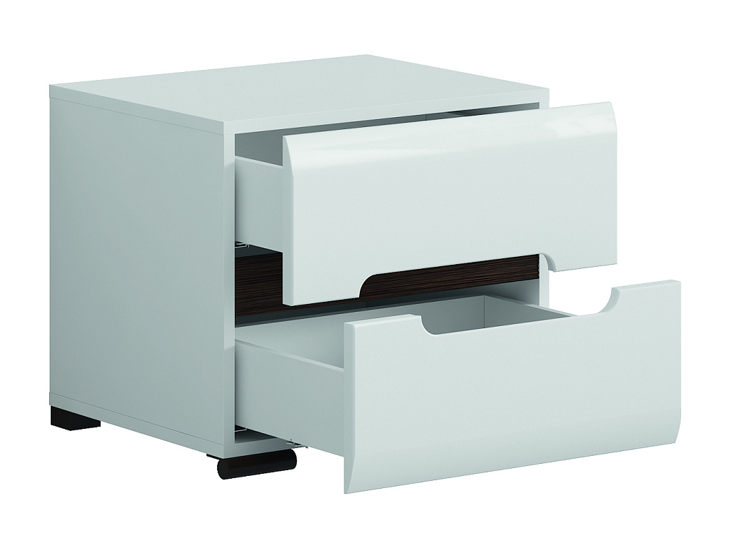 Тумба прикроватная  Azteca Белая KOM2S/4/5