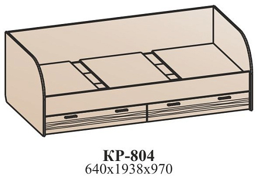 Кровать с ящиками КР-804