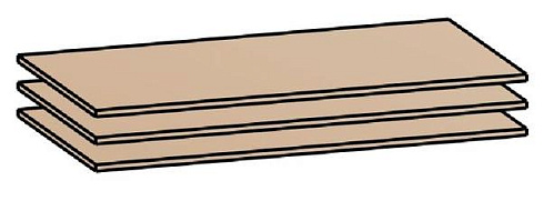 Полка для ШК-832, ШК-833, ШК-837 ПЛ-13