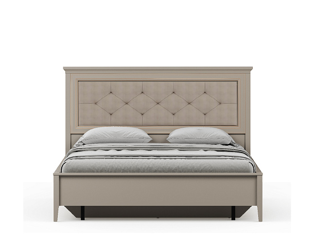 Кровать с мягким элементом c металлическим основанием  Classic LOZ160х200