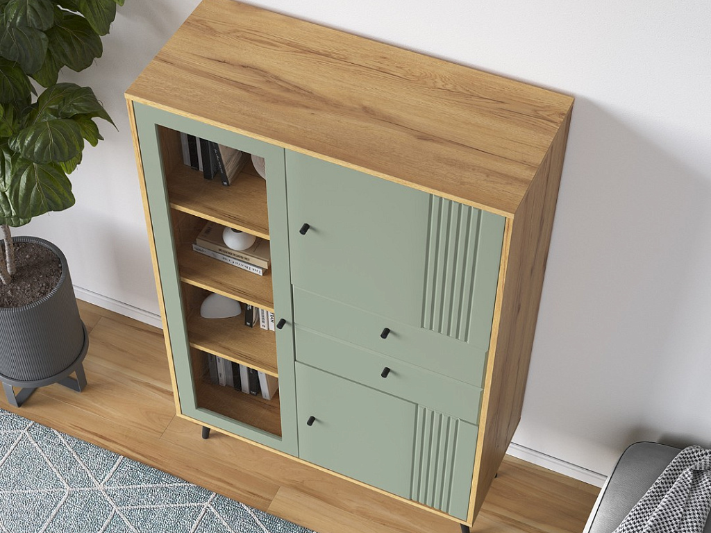 Пенал низкий (1 стекл)   