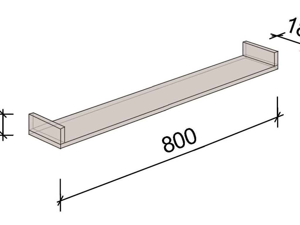 Полка навесная   СН-100.40-01