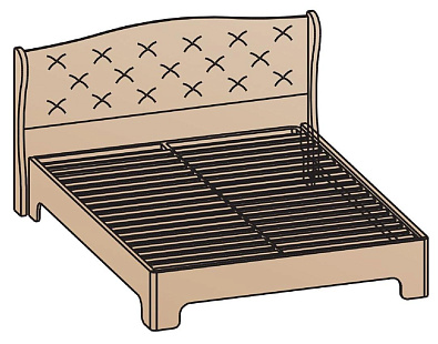 Кровать 120х200 КР-1701