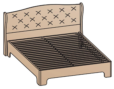 Кровать 120х200 КР-1701