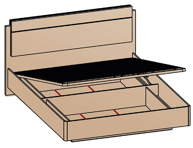 Кровать с подъемным механизмом 120х200   КРП-8-16-12