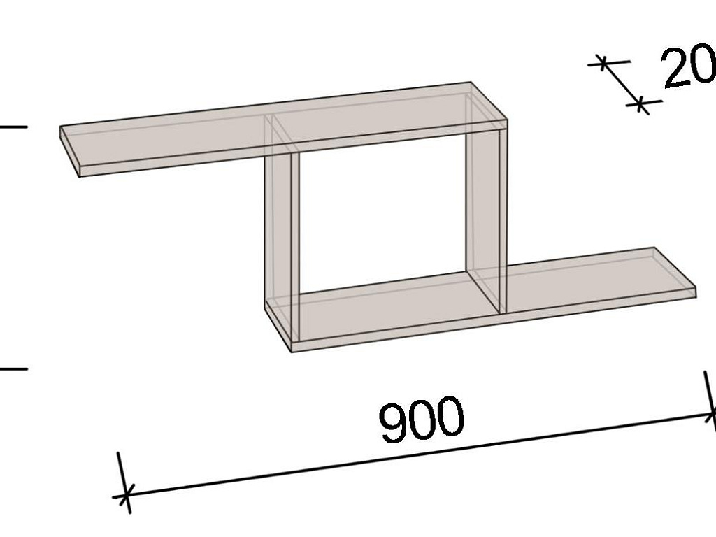 Полка навесная   СН-100.36