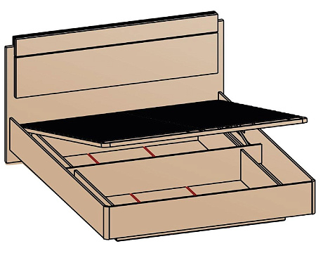 Кровать с подъемным механизмом 140х200 КРП-8-16-14