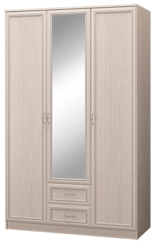 Шкаф трехдверный с зеркалом   