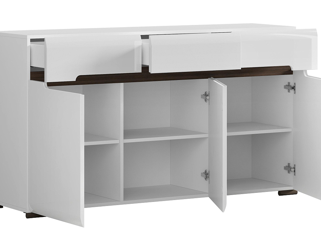 Тумба  Azteca Белая KOM3D3S/8/15