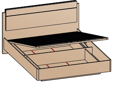 Кровать с подъемным механизмом 160х200 КР-8-16-16