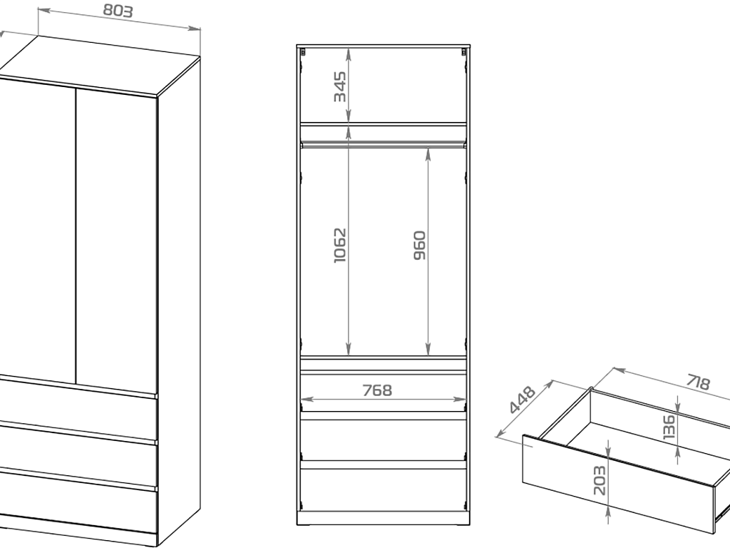 Шкаф Stor (80)   02870