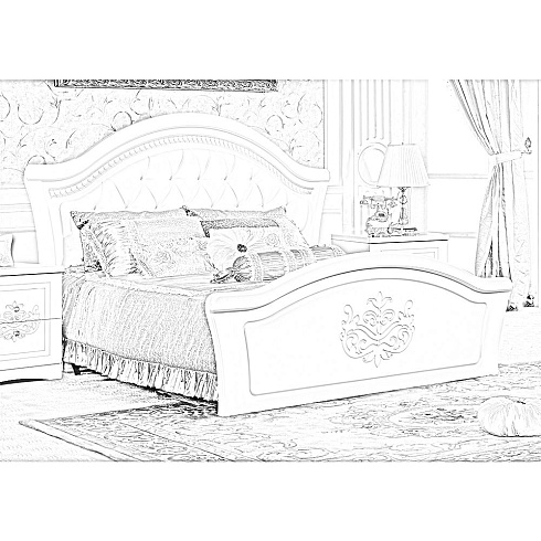 Кровать (с ножным щитом)   КМК 0379.10