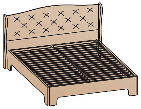 Кровать 140х200 КР-1702