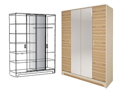 Шкаф для платья и белья 6