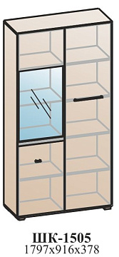Шкаф с подсветкой ШК-1505