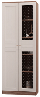 Шкаф для книг с одной стеклянной дверкой 