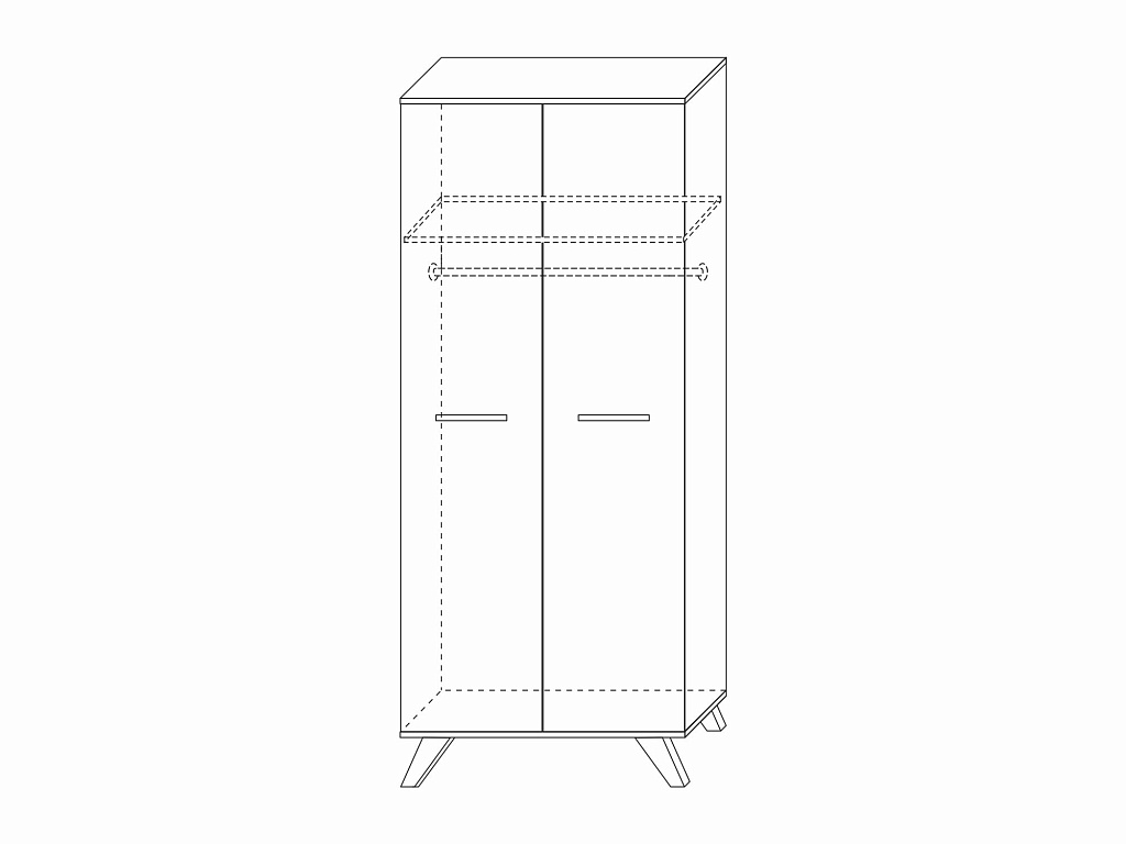 Шкаф для одежды 800   