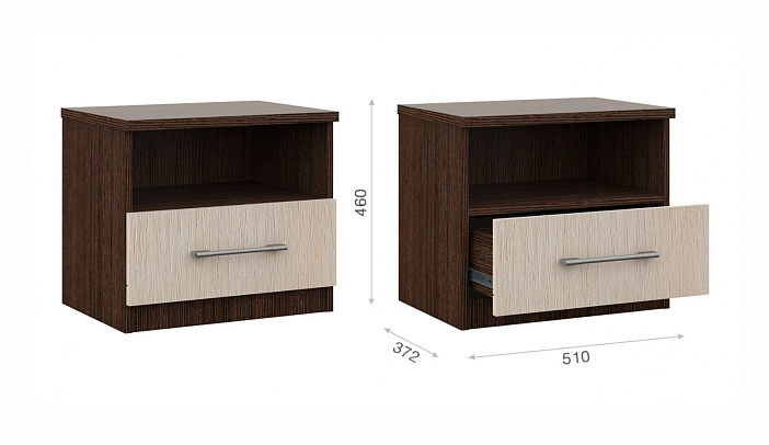 Тумбочка прикроватная (комплект 2шт)   