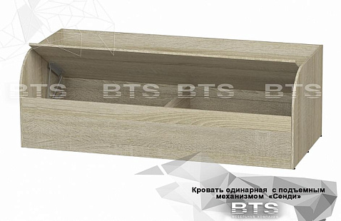Кровать одинарная с подъемным механизмом КРП-01
