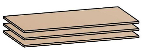 Полка для ШК-832, ШК-833, ШК-837 ПЛ-13