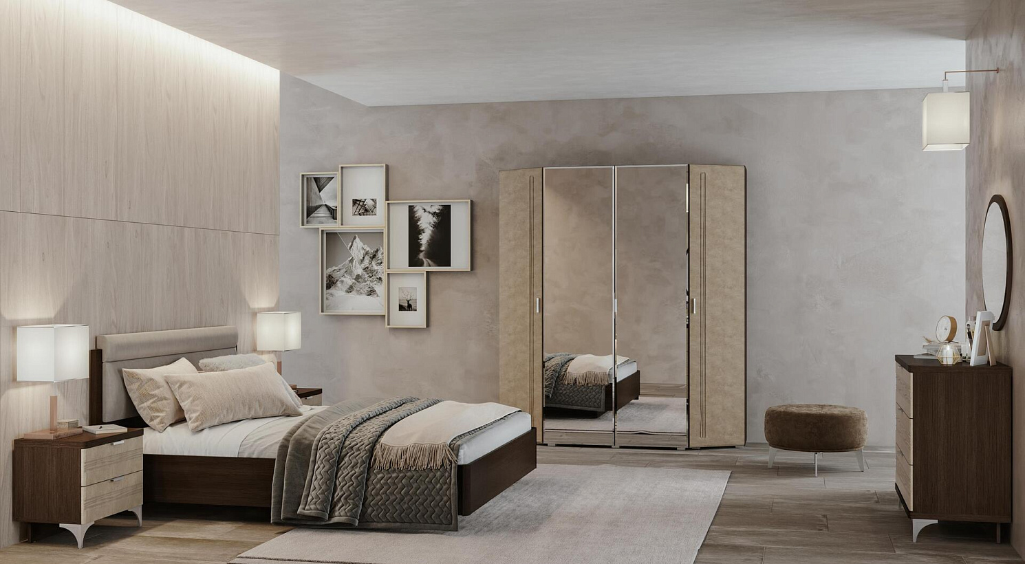 Лотос Венге-бетон бежевый