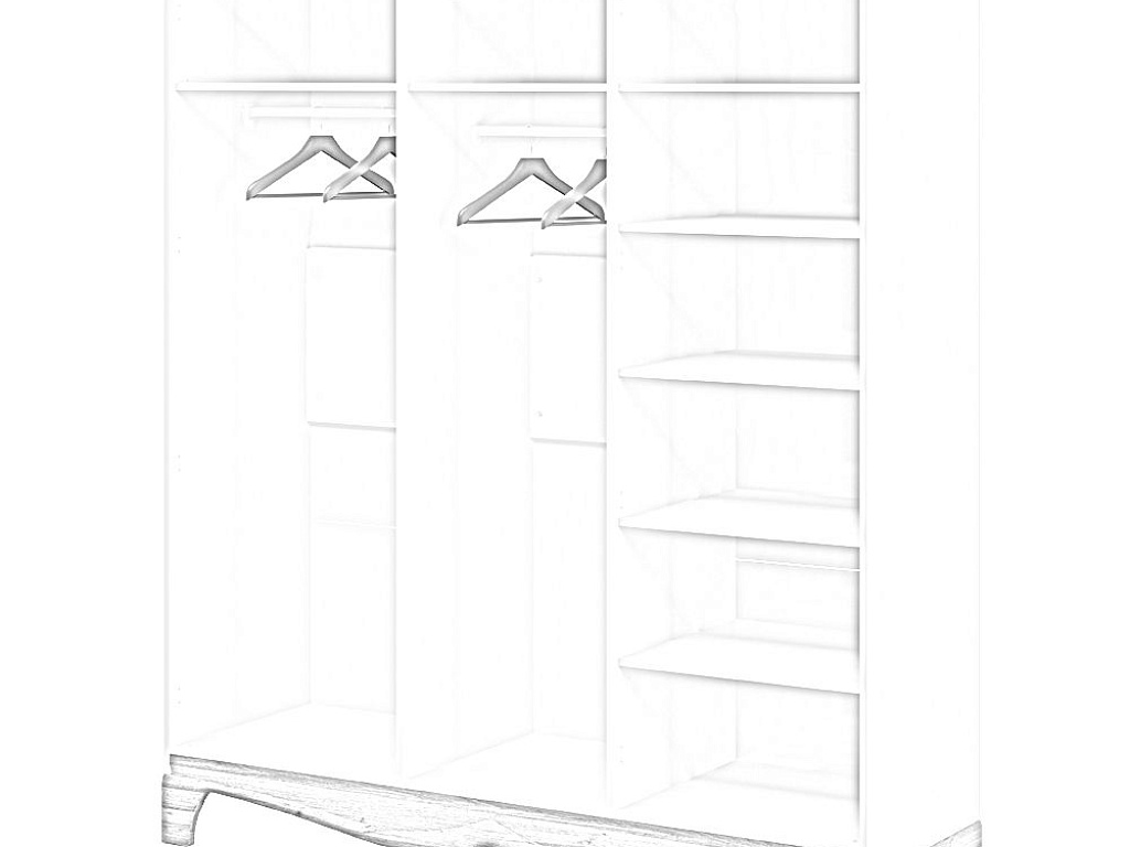 Шкаф для одежды   МН-041-04