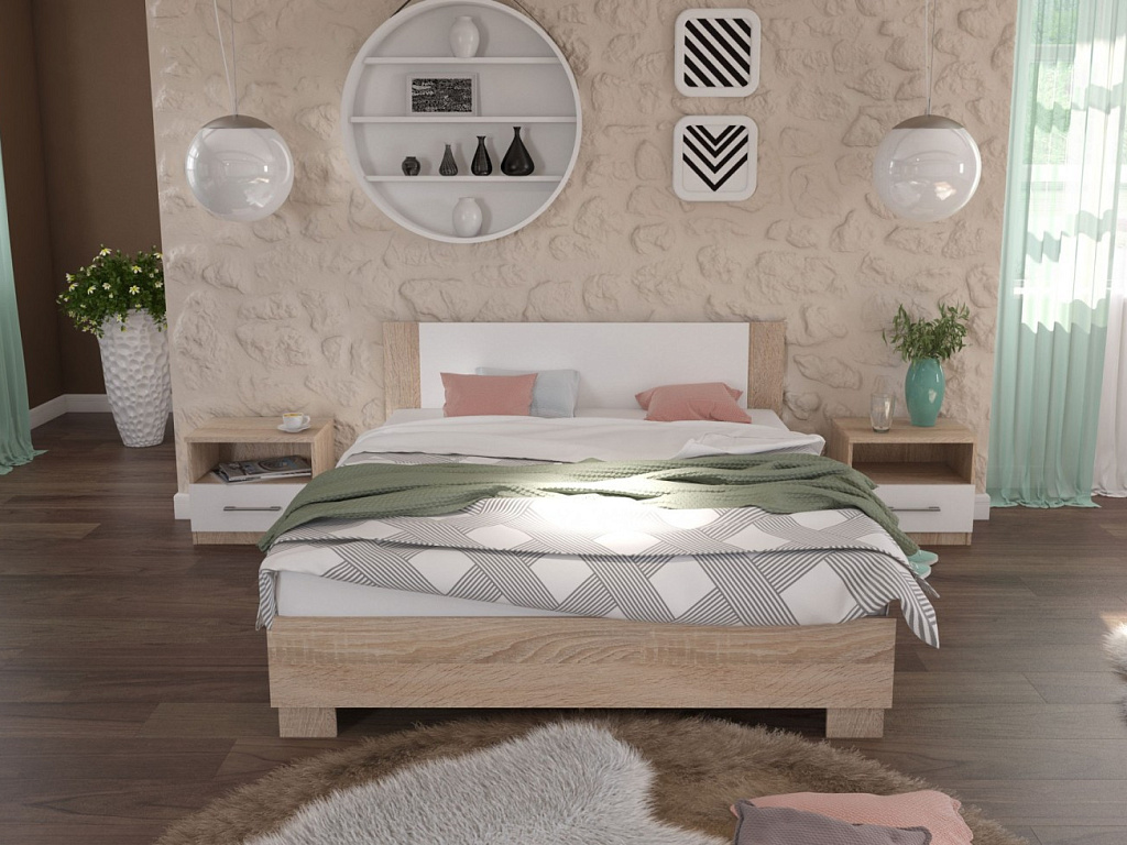 Кровать с основанием 160х200   