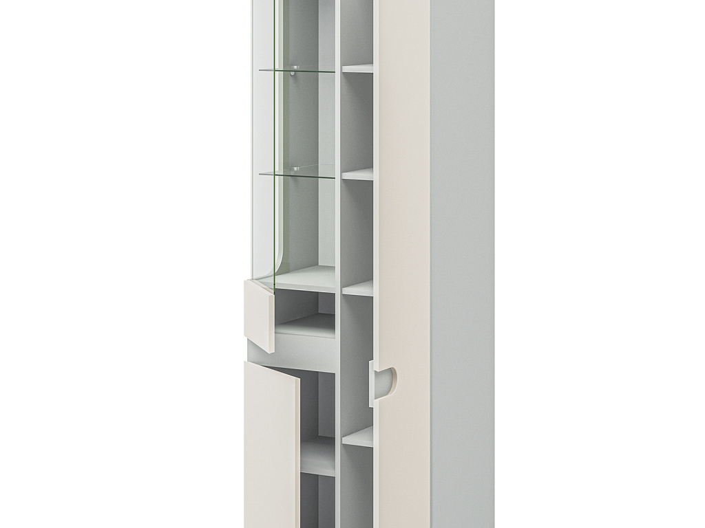 Шкаф с витриной   МН-026-01-C1