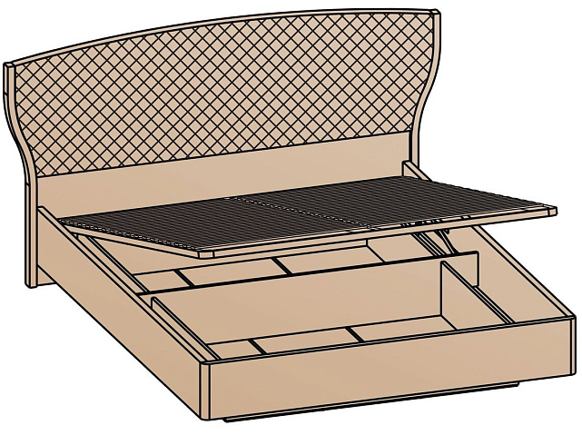Кровать с подъемным механизмом 160х200 (основание 32 мм)   КРП-20-32-16
