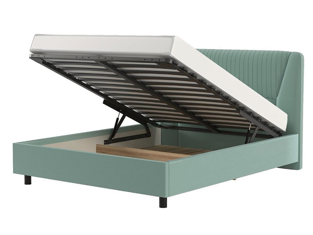 Кровать 11М2 с подъемным механизмом 1800 Микровелюр Mineral   