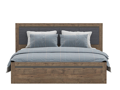 Кровать с мягким элементом c гибким основанием LOZ160х200