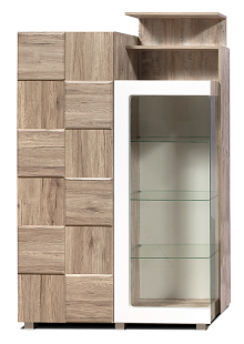 Шкаф с витриной КМК 0644.3