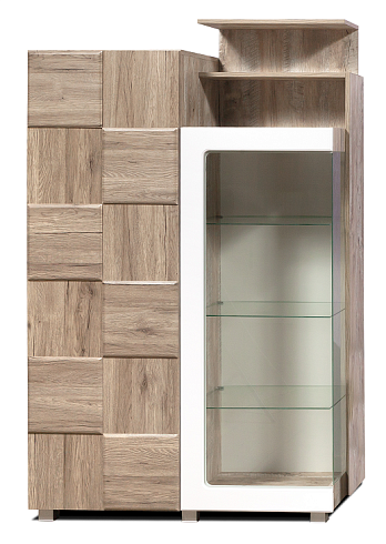 Шкаф с витриной   КМК 0644.3