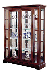 Шкаф с витриной ММ-174-02